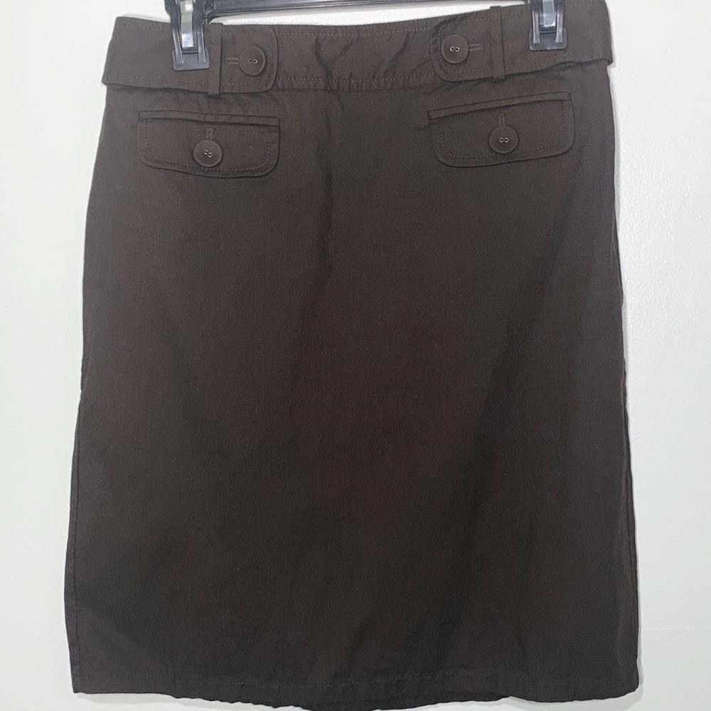 3/20 Sale! Ann Taylor Khaki Pocket Front Skirt